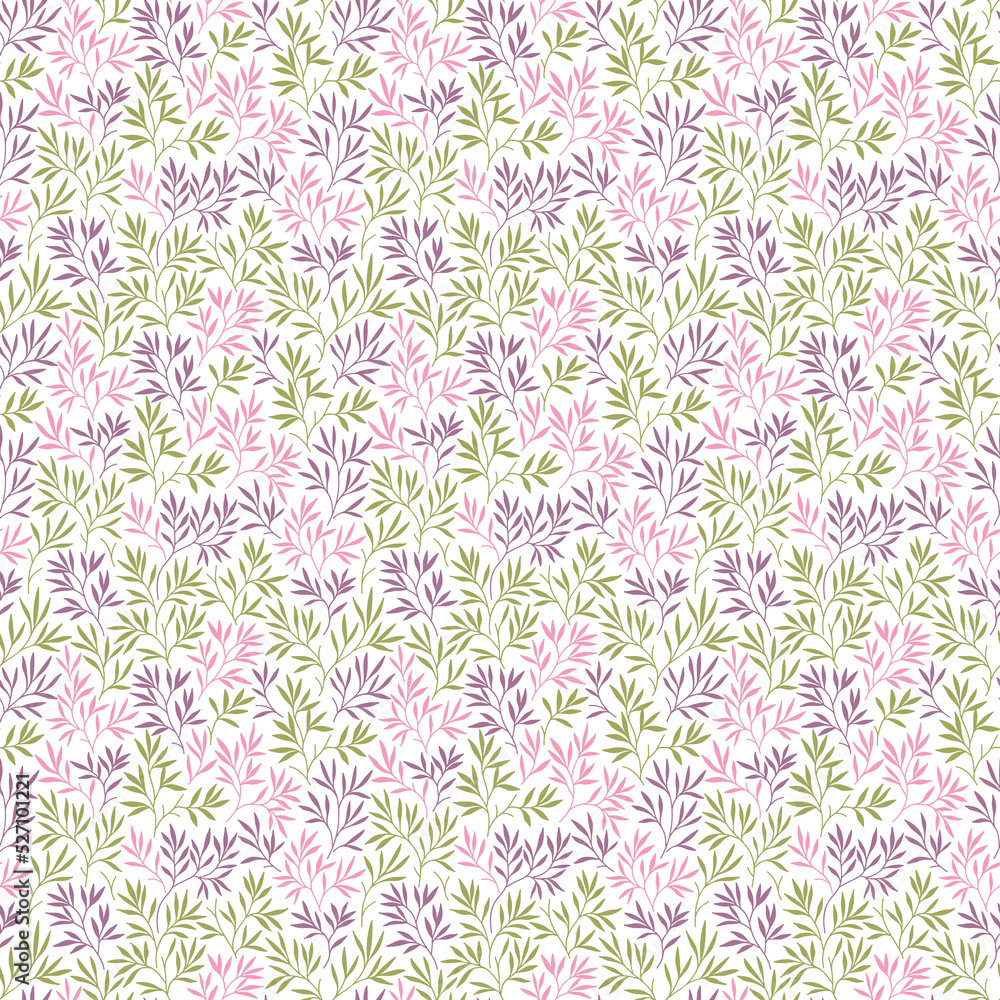 Seamless pattern with leaves. Branches and leaves. White background. Cute pattern with leaves. Floral endless pattern plants. Elegant the template for fashion prints. Vector texture. Seamless pattern with leaves. Branches and leaves. White background. Cute pattern with leaves. Floral endless pattern plants. Elegant the template for fashion prints. Vector texture.