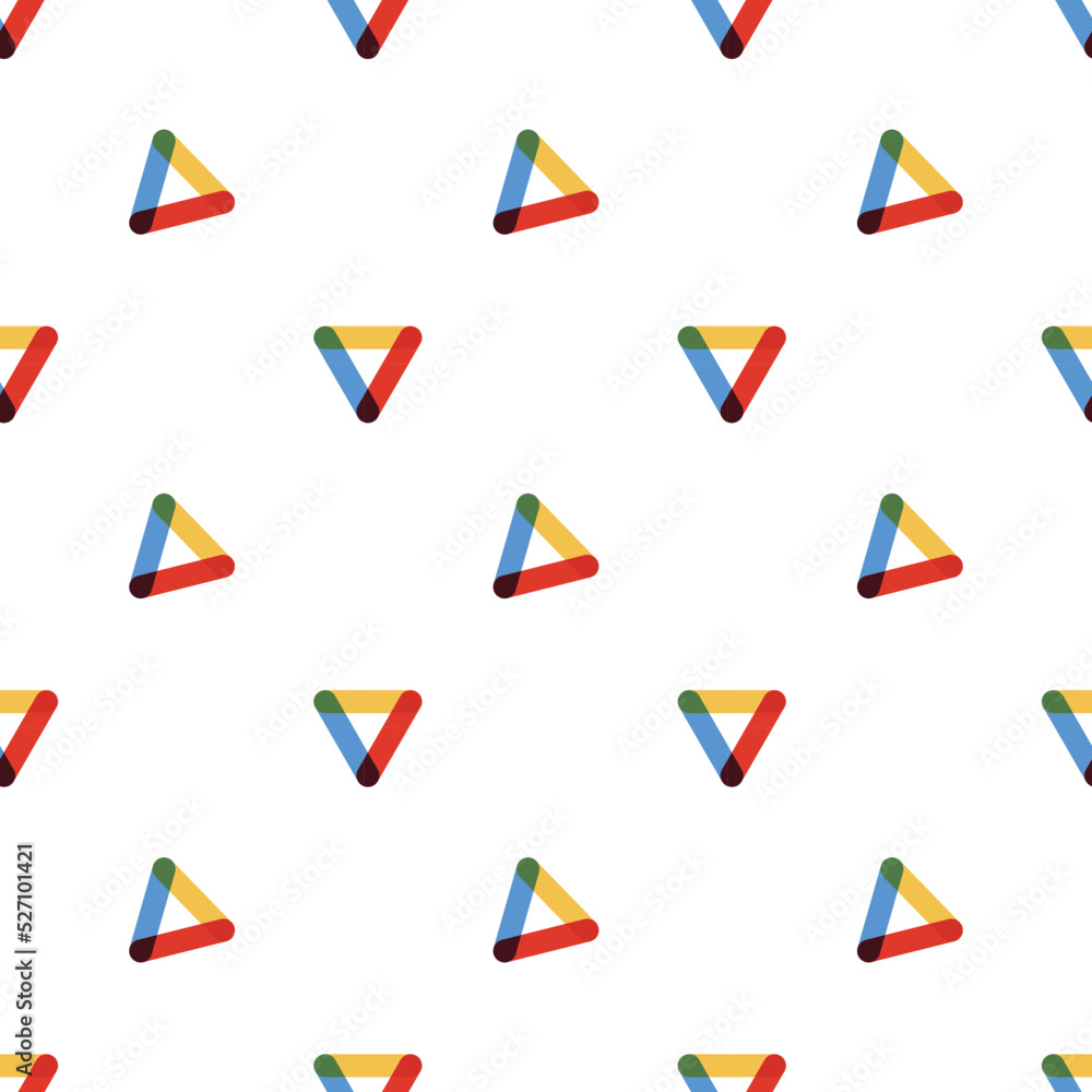 pattern with arrows. seamless pattern with colorful triangles. bright signs on a white background. vector illustration. print, background or wallpaper. abstraction pattern with arrows. seamless pattern with colorful triangles. bright signs on a white background. vector illustration. print, background or wallpaper. abstraction
