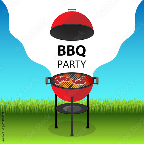 Barbecue posters. BBQ time. Barbecue party