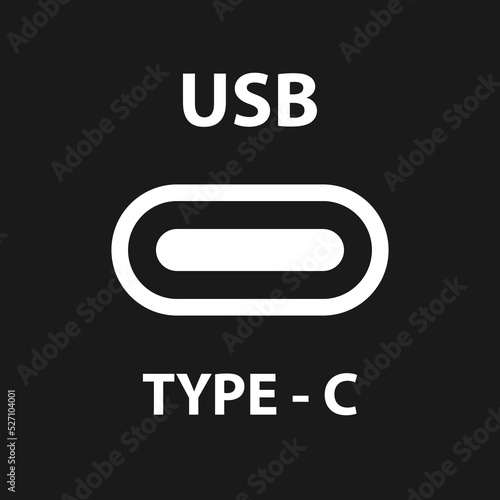 USB Type C port icon
