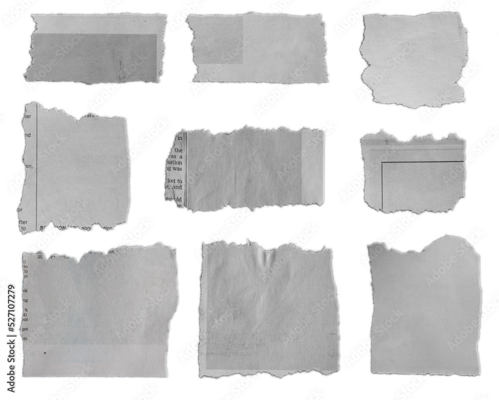 Torn pieces of paper Torn pieces of paper