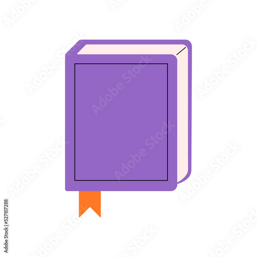 Magical book vector flat  Illustration. Halloween element.