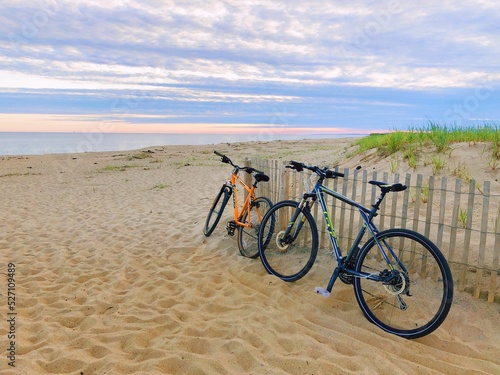bicycle on the beach photo