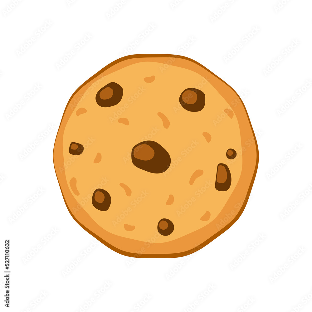 Cookie logo design. Cookie vector on white background. Cookie logo design. Cookie vector on white background.