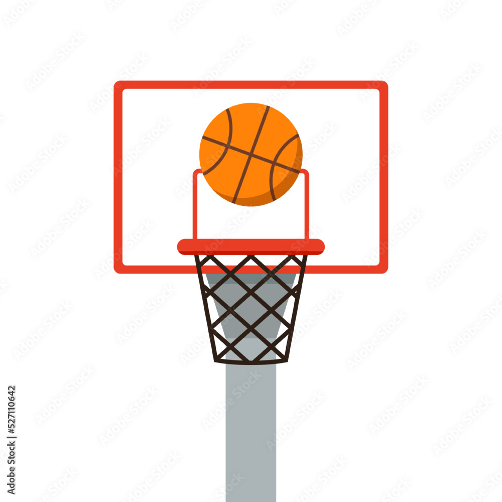 basketball cartoon vector. free space for text. wallpaper. copy space.