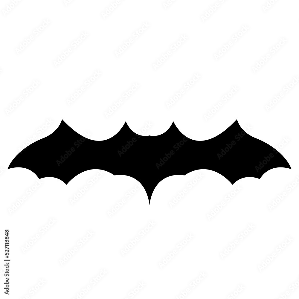 bat illustration isolated on white background.  Design element for logo, print on product packaging, halloween holiday concept.