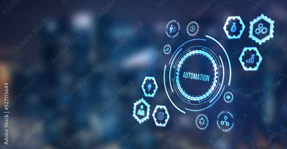 Internet, business, Technology and network concept. Automation Software concept as an innovation. 3d illustration. Internet, business, Technology and network concept. Automation Software concept as an innovation. 3d illustration.