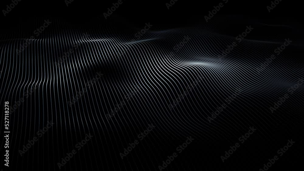 Glow lines pattern wave slow motion looping background. Glow lines pattern wave slow motion looping background.