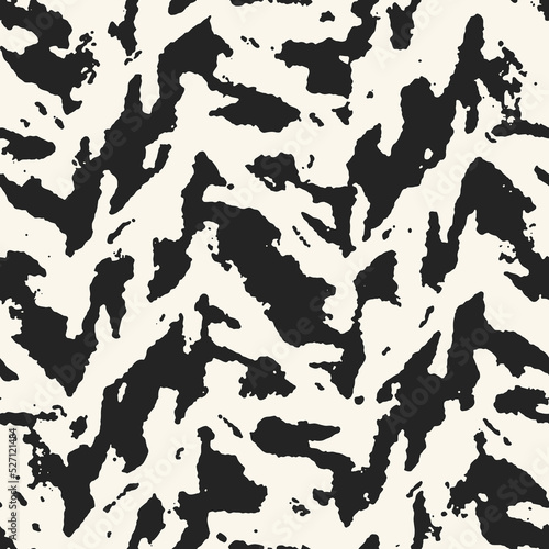 Stained Ink Textured Camouflage Pattern