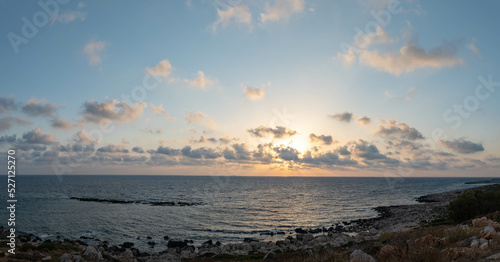 sunset over the sea