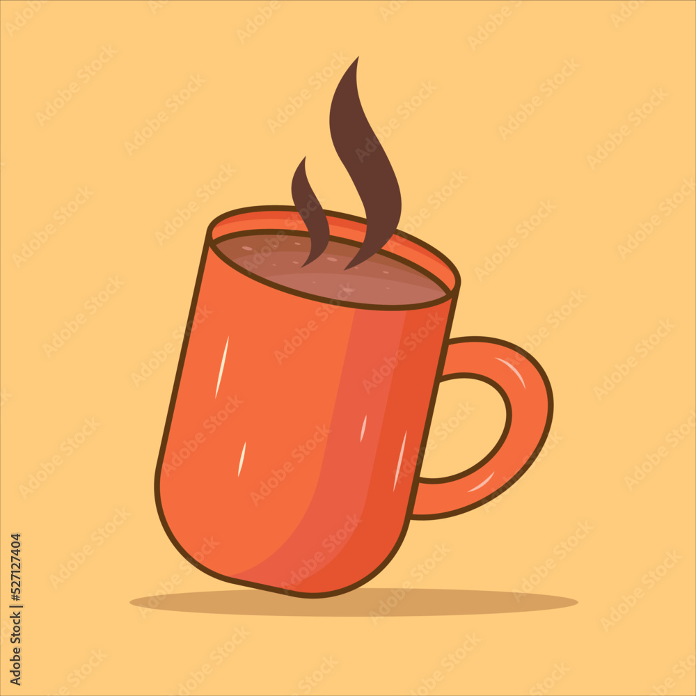 A cup of Coffee vector illustration, cup of tea, coffee, drinks vector art, design, icon, illustration. A cup of Coffee vector illustration, cup of tea, coffee, drinks vector art, design, icon, illustration.