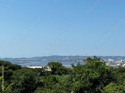 雑賀崎から和歌山港を望む風景