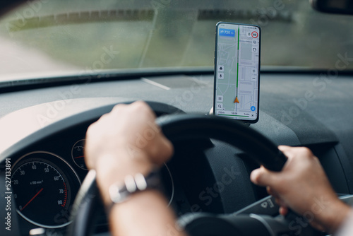 Foto Navigator in car vehicle transportation commuter