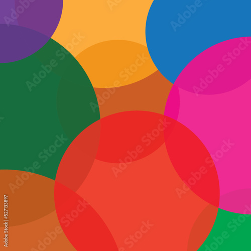 colorful circle blend abstract logo background