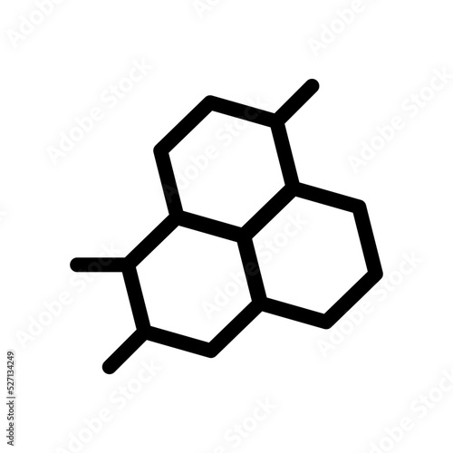 Honeycombs flat icon isolated on white background