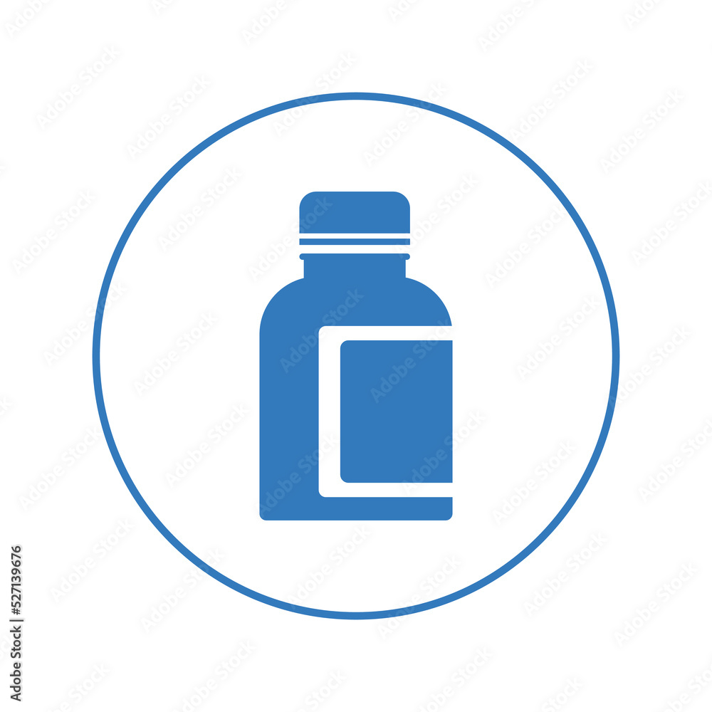 Health care medicine bottle icon | Circle version icon | Health care medicine bottle icon | Circle version icon |