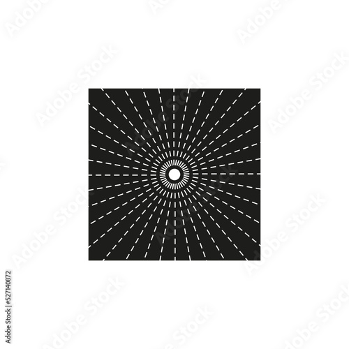 circles white dots black on halftone black background. Pop art dot. Vector illustration. stock image. 