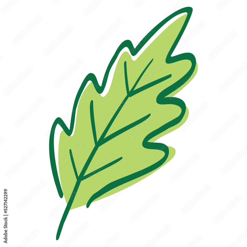 Green Leaf Simple Drawing Icon Line Art Illustration Design Template Vector Art Green Leaf Simple Drawing Icon Line Art Illustration Design Template Vector Art