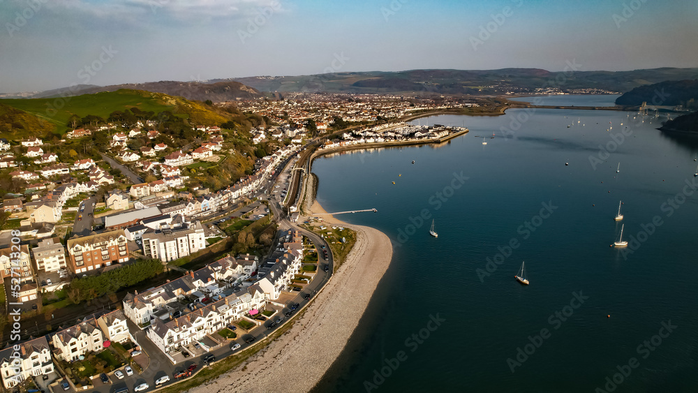 Conwy River Estuary and Marina, Conwy, Wales, UK