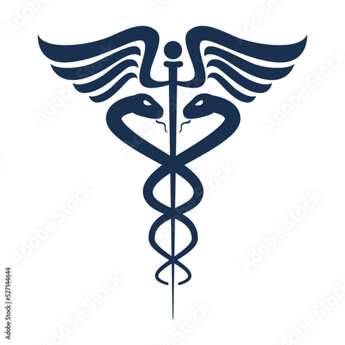caduceus symbol silhouette