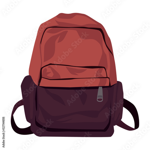 red travel bag