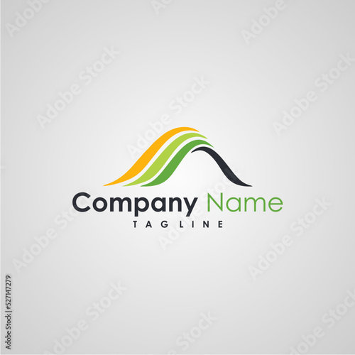 Mountain A Letter Company Logo Design