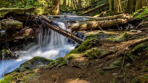 Panther Creek Falls in the Wind River Valley in Skamania County, Washington