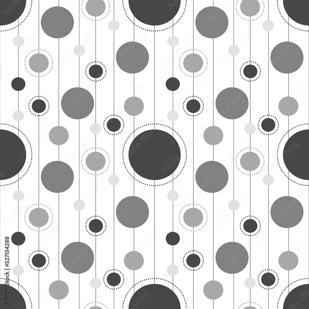 Circle spot gray abstract art, elegant textile design and decoration Circle spot gray abstract art, elegant textile design and decoration