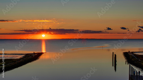 sunset over the sea