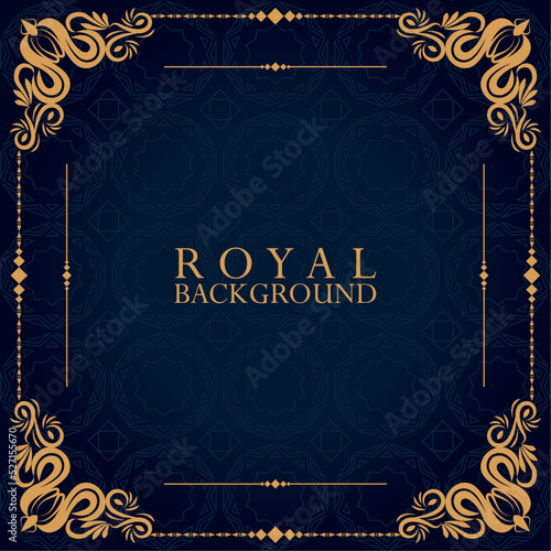royal background square label photo