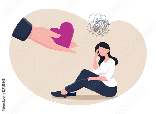 Psychological support concept