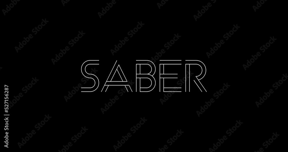 Saber text animation. Alpha channel. Saber text animation. Alpha channel.