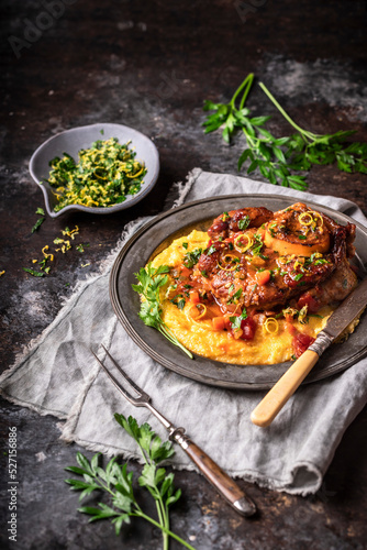 Osso buco and polenta