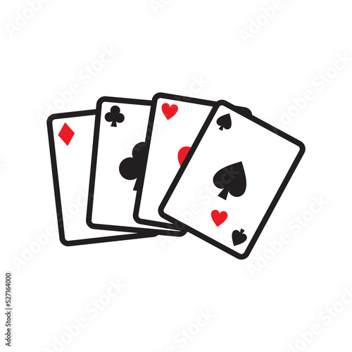 playing card  icon vector illustration sign
