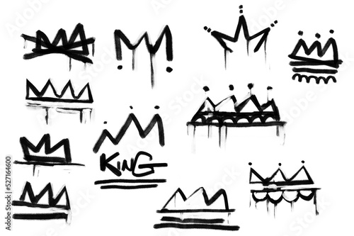 Canvastavla clip art crown drawing with texture