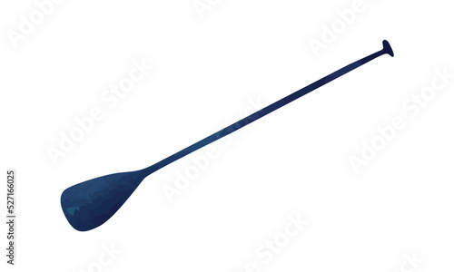 Paddle clipart. Simple boat paddle kayak watercolor style vector illustration isolated on white background. Canoe paddle cartoon hand drawn style. Minimalist paddle vector design