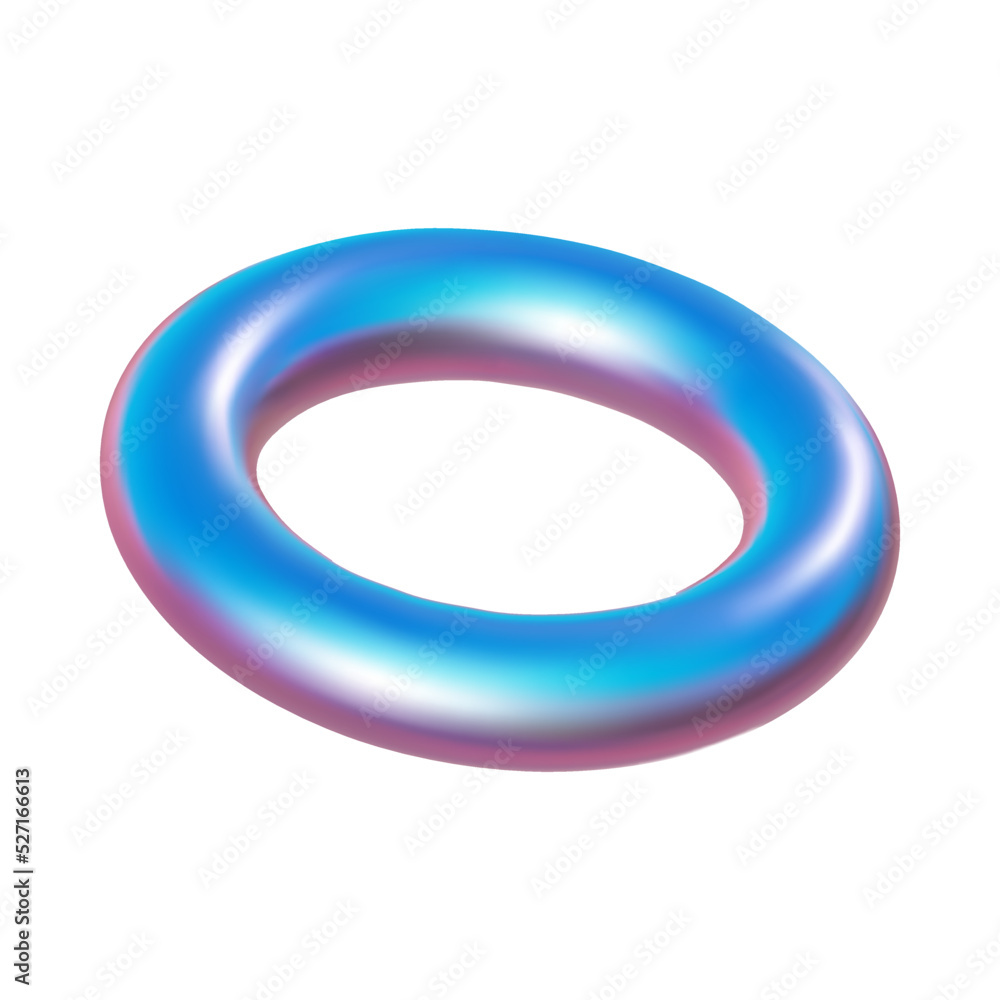 3d pink blue metal neon gradient cone render. Vector abstract donut element. Futuristic iridescent holographic isometric shape. 3d pink blue metal neon gradient cone render. Vector abstract donut element. Futuristic iridescent holographic isometric shape.