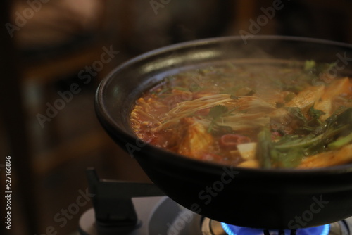 hot pot in korean restaurant