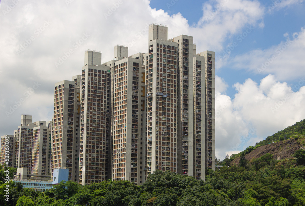 Residential buildings in Fo Tan, New Territories, Hong Kong