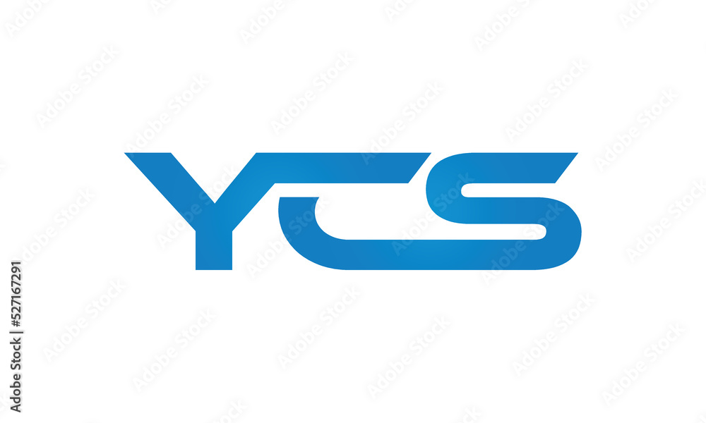 YCS monogram linked letters, creative typography logo icon YCS monogram linked letters, creative typography logo icon