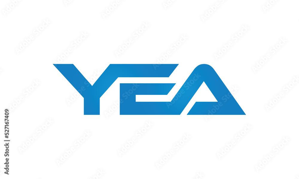 YEA monogram linked letters, creative typography logo icon YEA monogram linked letters, creative typography logo icon
