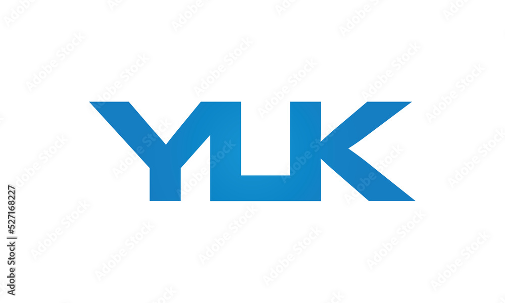 YLK monogram linked letters, creative typography logo icon YLK monogram linked letters, creative typography logo icon