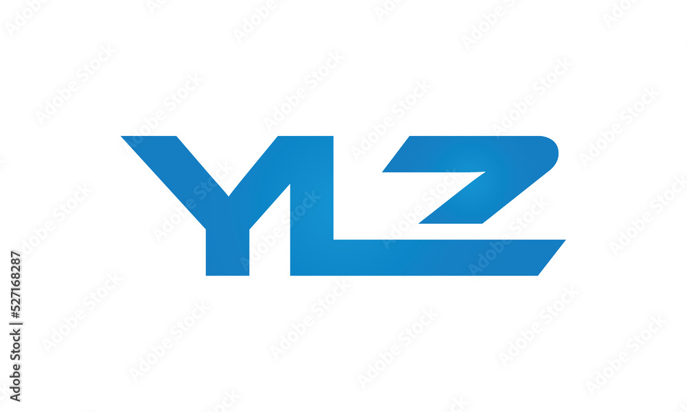 YLZ monogram linked letters, creative typography logo icon YLZ monogram linked letters, creative typography logo icon