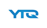 YTQ monogram linked letters, creative typography logo icon