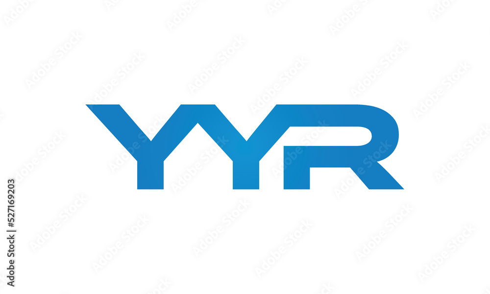 initial letters YYR linked monogram, creative modern lettermark logo design, connected letters typography logo icon vector illustration initial letters YYR linked monogram, creative modern lettermark logo design, connected letters typography logo icon vector illustration