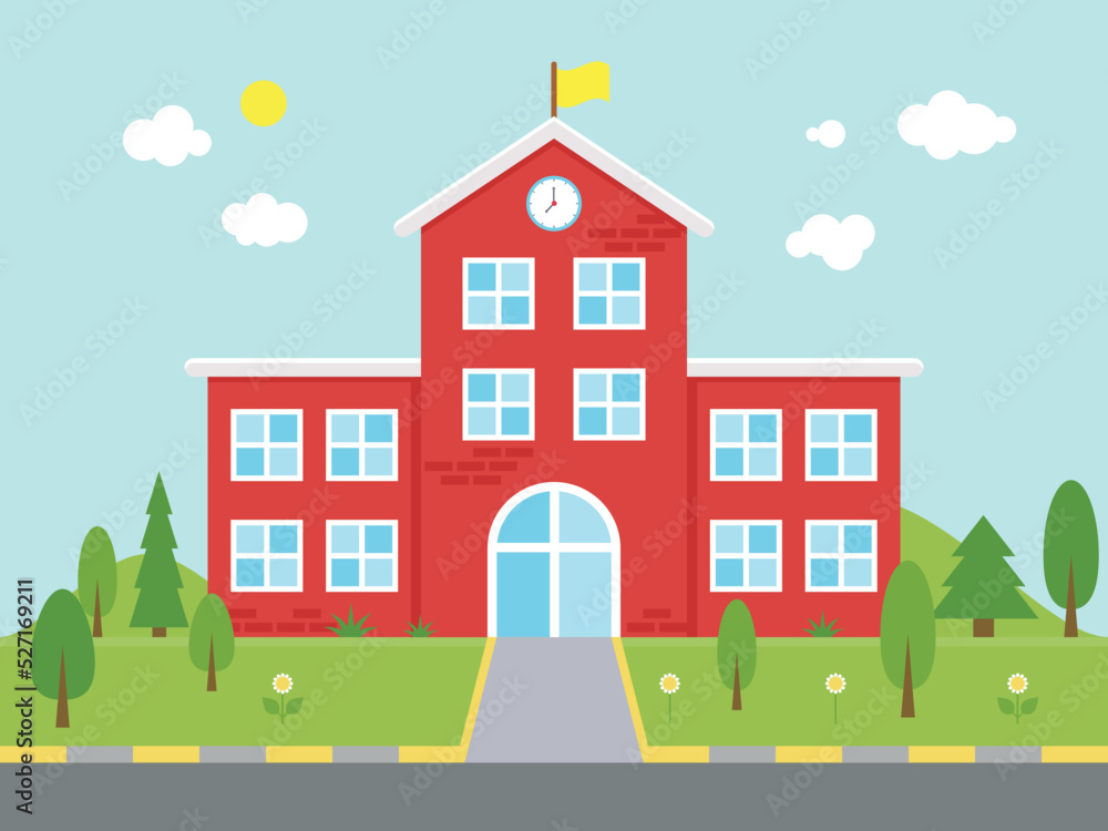 Back to School, School Building vector illustration design Back to School, School Building vector illustration design