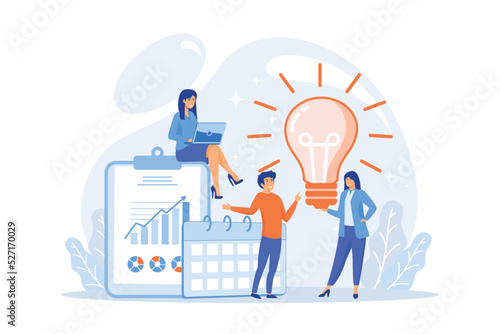 Businessmen brainstorming, searching solution. Business strategy. Vision statement, business mission, company mission, business planning concept.