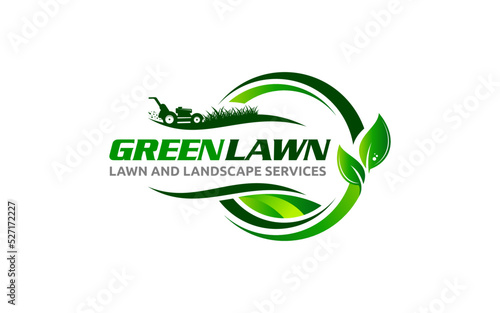 Illustration graphic vector of lawn care, landscape services, grass concept logo design template