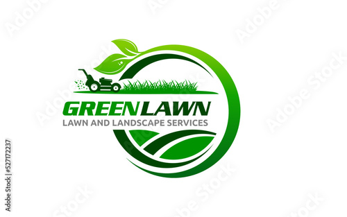 Illustration graphic vector of lawn care, landscape services, grass concept logo design template