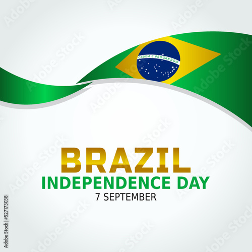 vector graphic of brazil independence day good for brazil independence day celebration. flat design. flyer design.flat illustration.